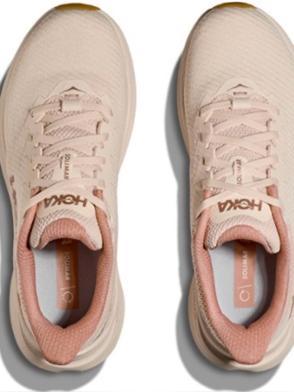 HOKA Women's Solimar Sneakers Vanilla
Sandstone Cream Peach Size 7.5B